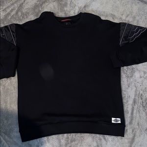 Black on black Jordan crewneck